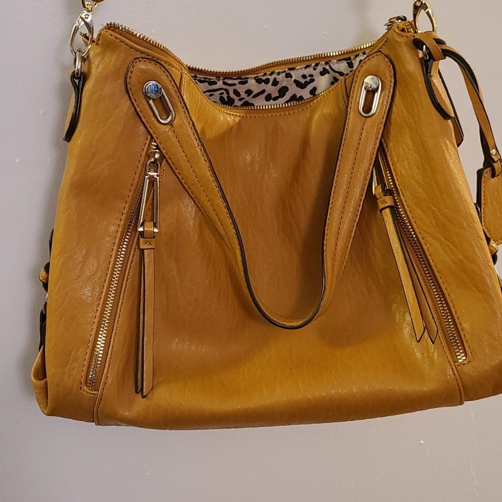 Jessica Simpson Satchel Handbag Camel Colored